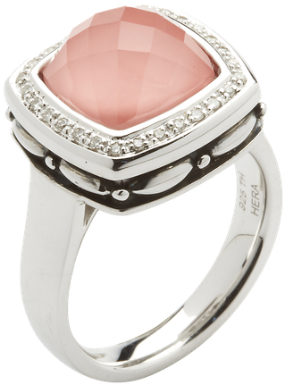 Designs By Hera Zoe Ring - Hera Zoe Gemstone & Diamond Ring (800x800), Png Download