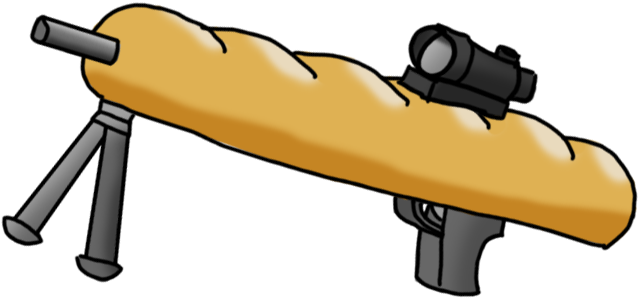 Mlg Baguette (642x463), Png Download