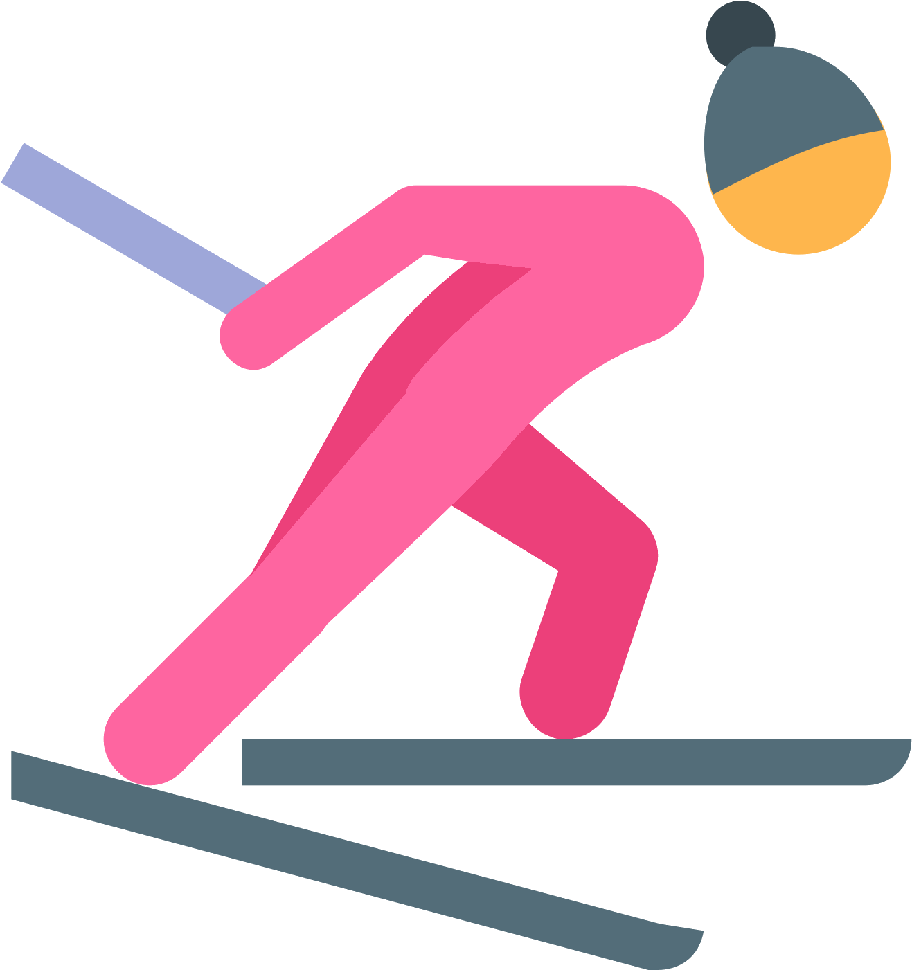 Cross Country Skiing Icon - Ski Png (1600x1600), Png Download