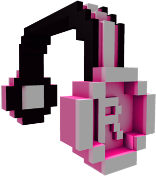 Hot Pink 8bit Headphones - Pink Headphones In Roblox (420x420), Png Download