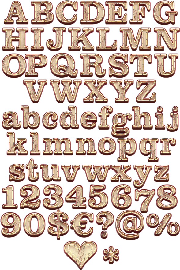 Neon Font Letters - Number (595x893), Png Download