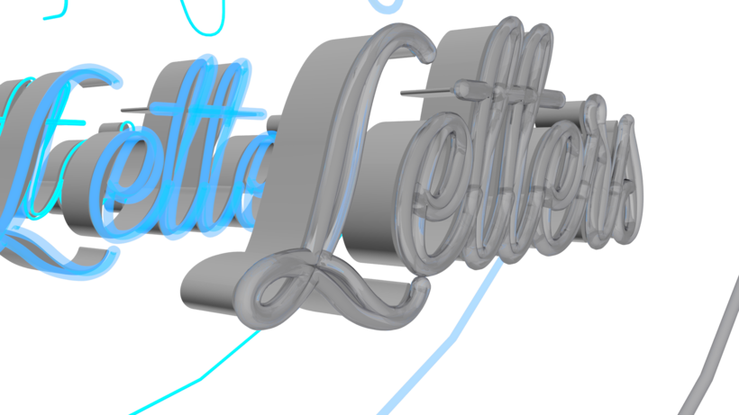 Neon Letters - Neon (820x461), Png Download