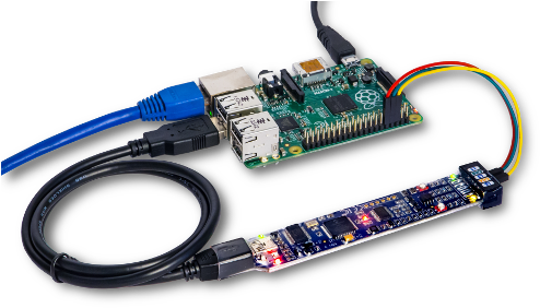 Shared Access Network Connected Usb Mixed Signal Oscilloscope - Download Windows 10 To Raspberry Pi (500x293), Png Download
