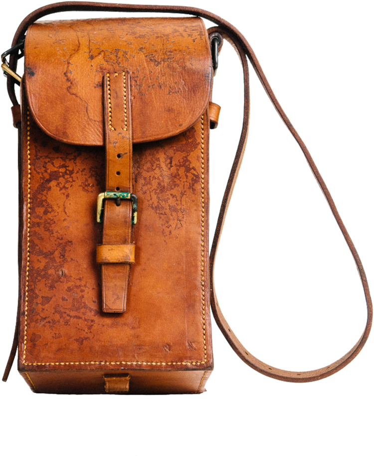 Vintage Wwii Masden Lmg Magazine Pouch With Strap (1000x1000), Png Download