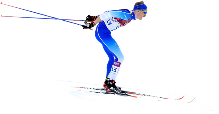 Cross Country Skiing - 滑雪 冬 奥 会 (767x400), Png Download