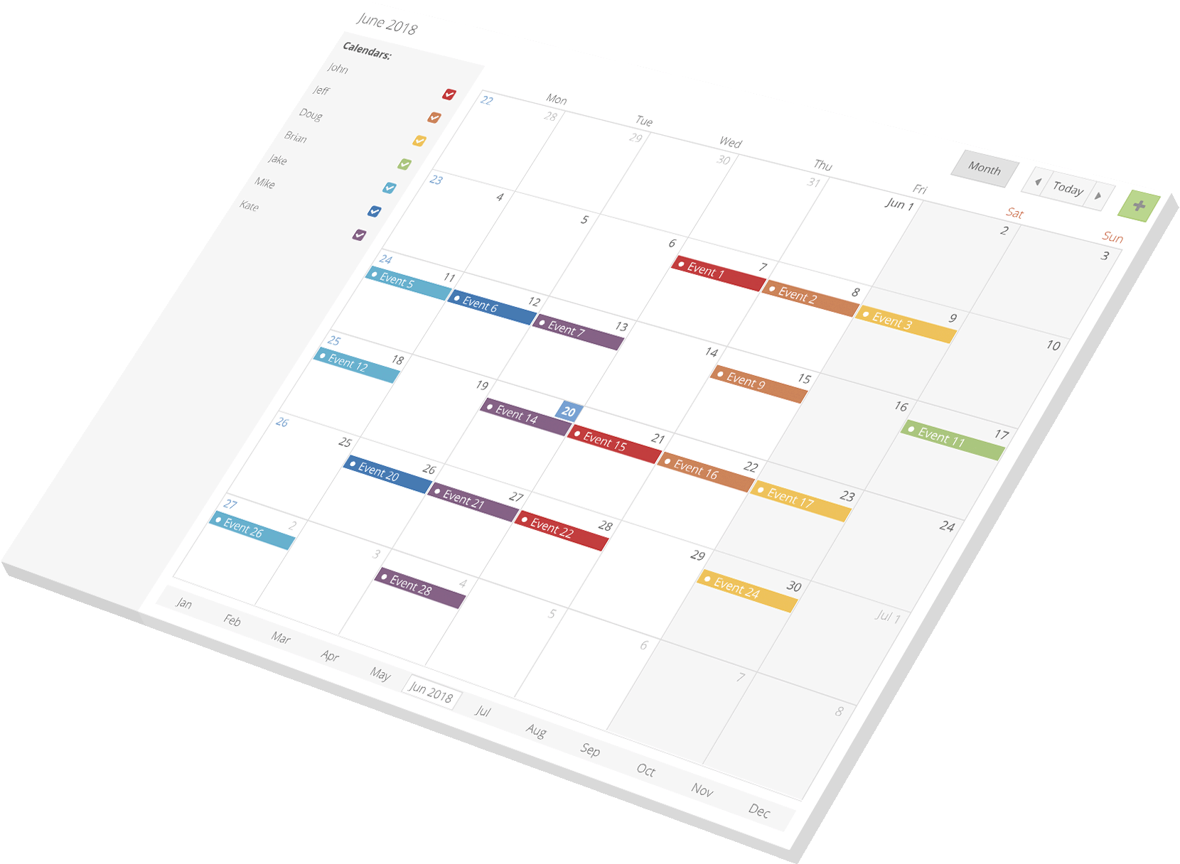 Calendar Extjs Extruded 8bit - Figure Of Speech (1660x1216), Png Download