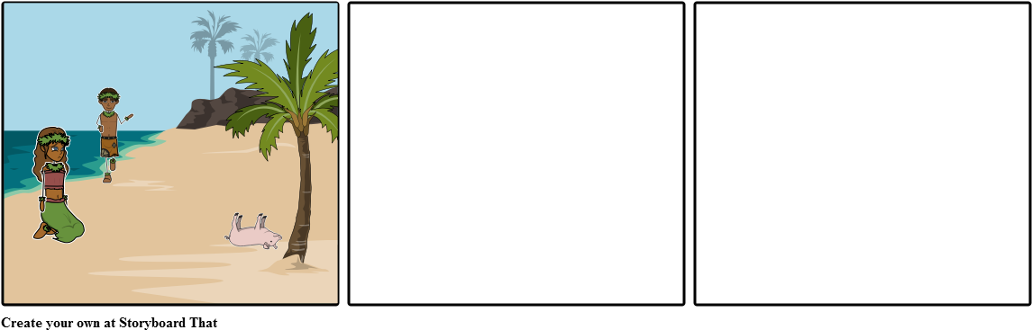 Moana And Maui - Storyboard (1164x385), Png Download
