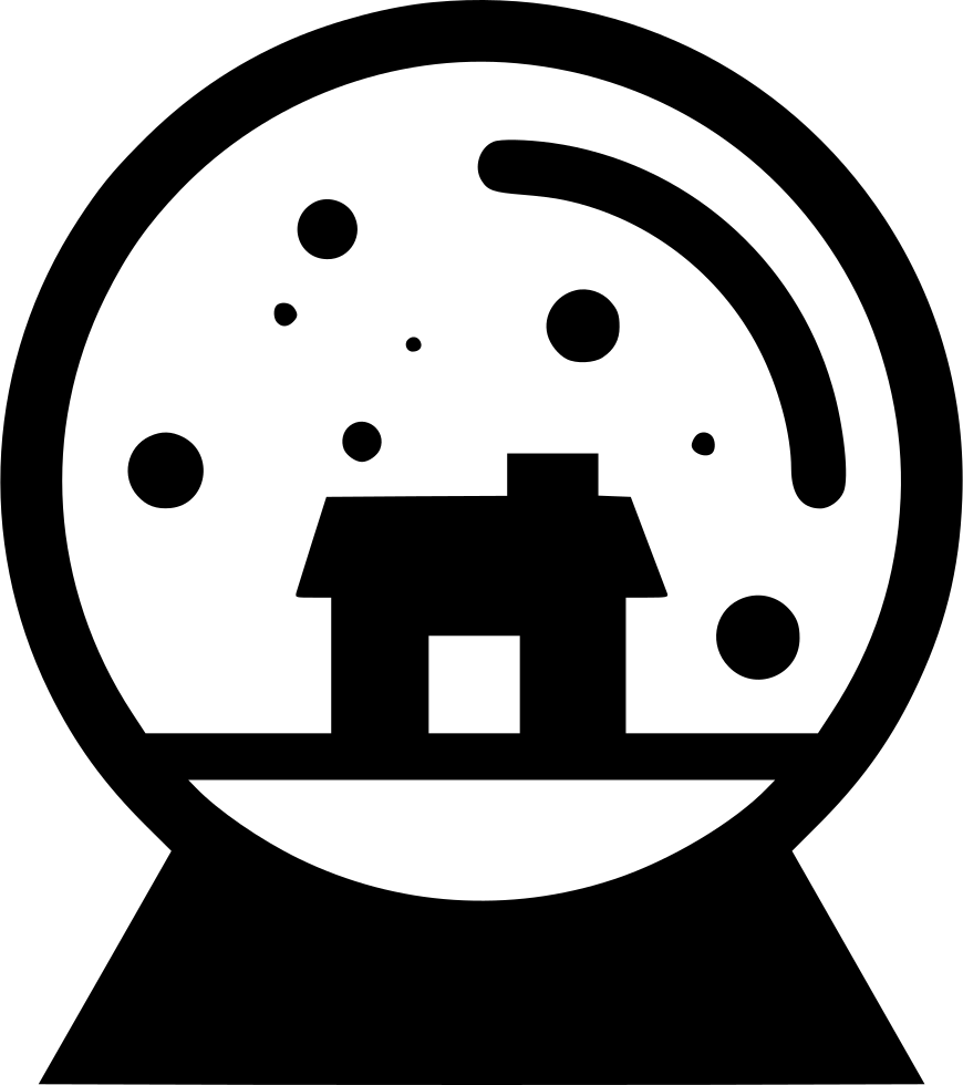 Glass Snow Ball - Concentric Circles (870x980), Png Download