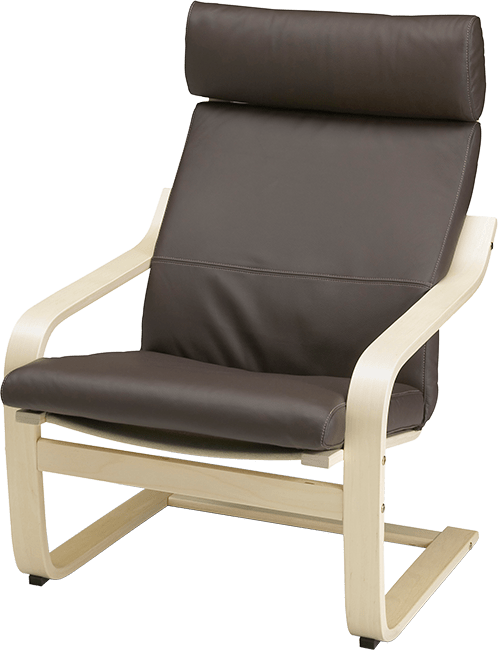 Ikea Poang Armchair Png - Ikea Poang Chair (498x650), Png Download