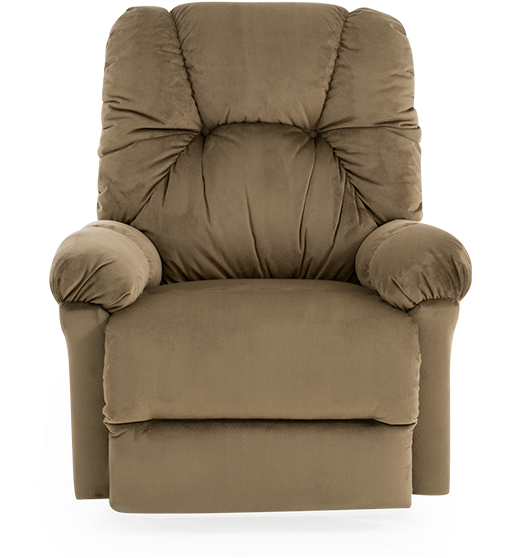 Image For Brown Upholstered Reclining, Rocking And - Recliner (519x804), Png Download