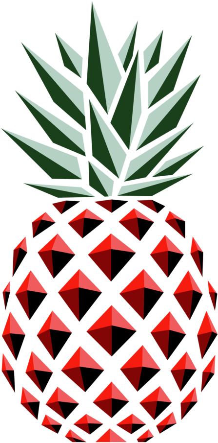 Nm Pineapples Final 3d Alt 2 - Pineapple (1000x1000), Png Download