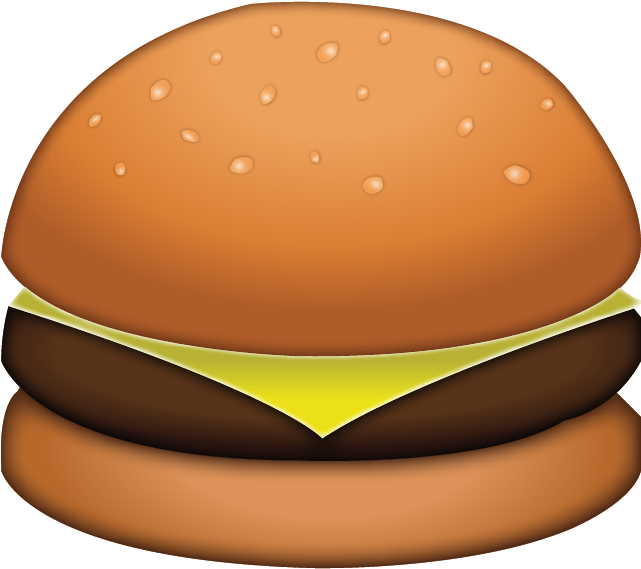 Hamburger Emoji (640x640), Png Download