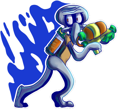 Something Something Squid Game - Splatoon Squidward (500x500), Png Download