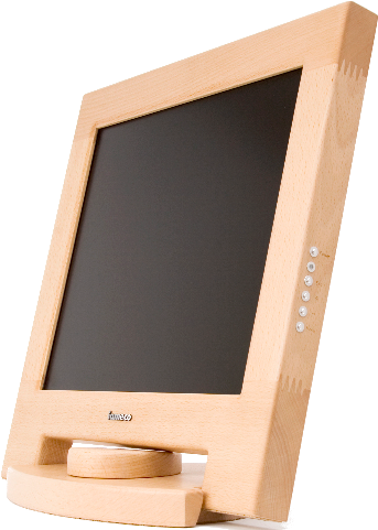 Iameco Wooden Monitor Iameco Wooden Computer Monitor - Plywood (481x503), Png Download