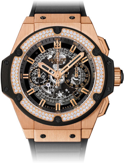 Kobe Bryant X Hublot King Power Black Mamba King Gold - 701 Ox 0180 Rx 1704 (553x600), Png Download