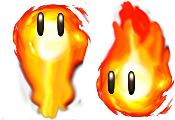 Dungeon Inhabitants - Boule De Feu Mario Bros (600x400), Png Download