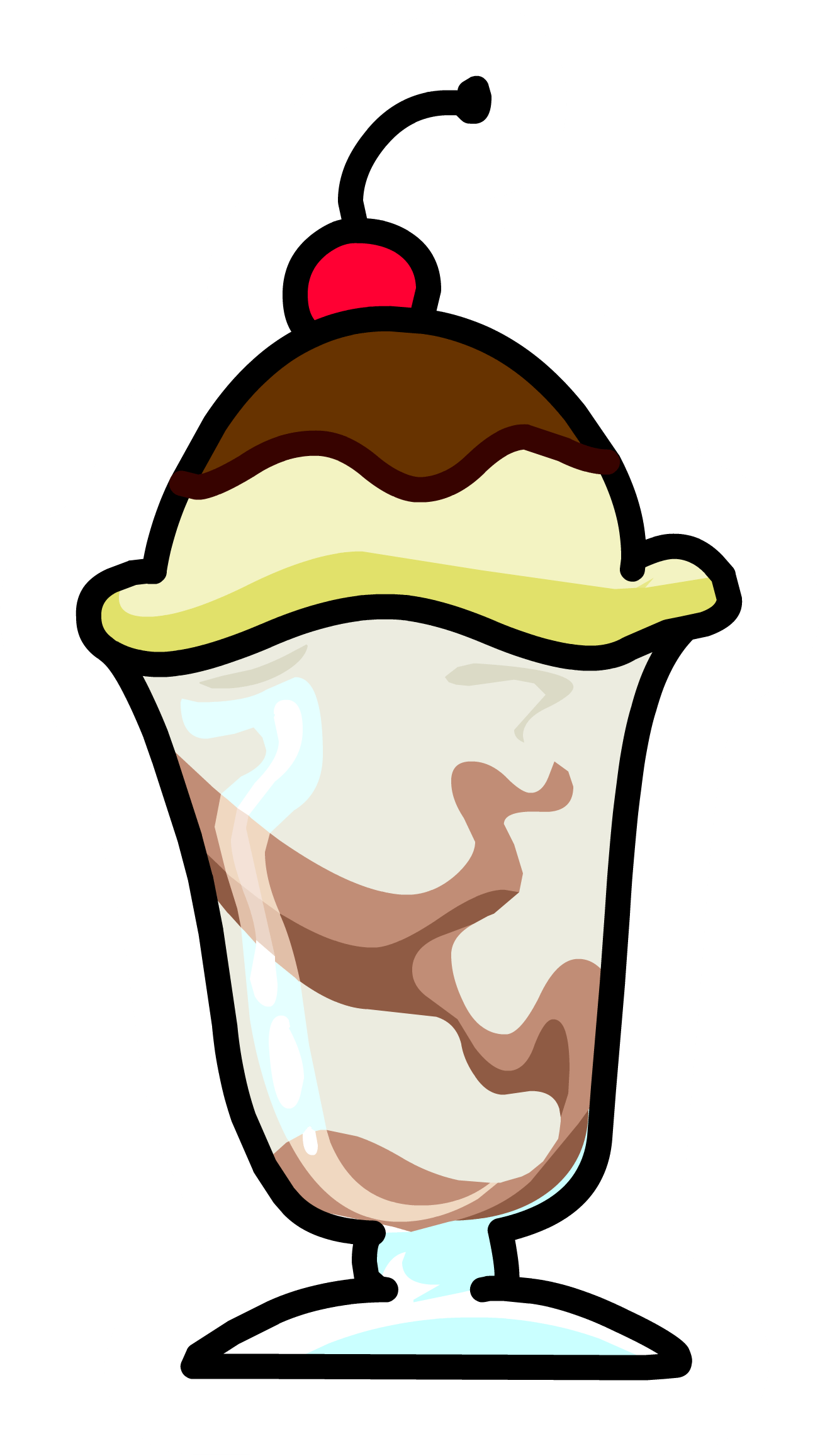Ice Cream Sundae Border - Hot Fudge Sundae Clipart (808x1435), Png Download