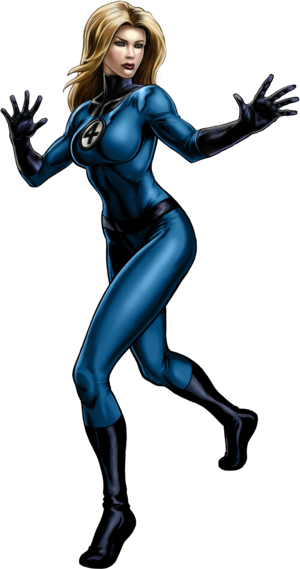 The Ladies Of The Comic Books Images Marvel Girls Wallpaper - Mujer Invisible Marvel Avengers Alliance (300x569), Png Download