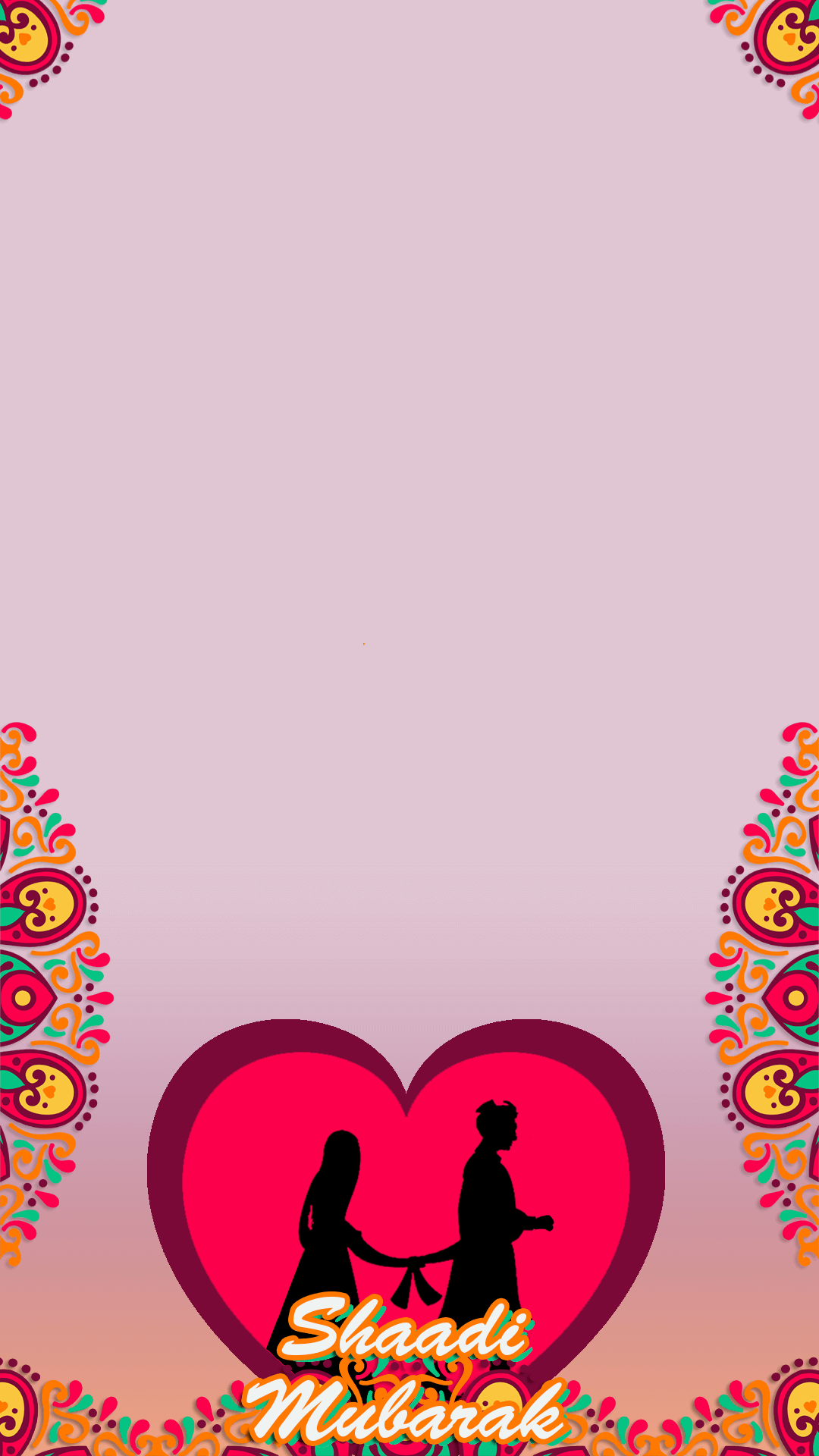Indian Desi Traditional - Indian Wedding Snapchat Filter (1080x1920), Png Download