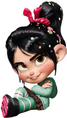Vanellope Von Schweetz Sitting Render - Vanellope Von Schweetz Png (333x406), Png Download