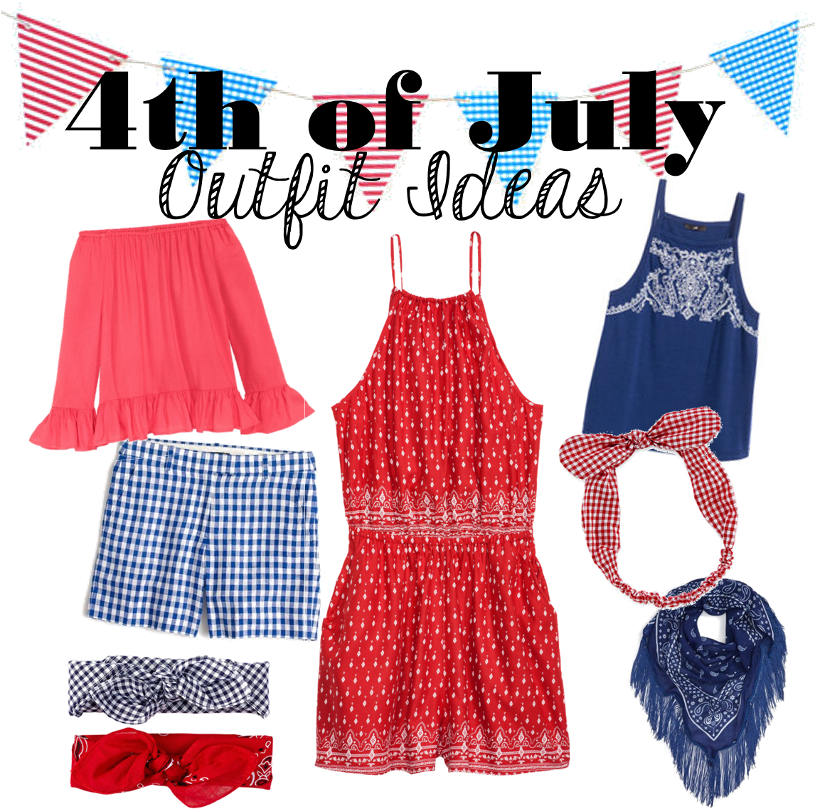Affordable 4th Of July Outfit Ideas - Clothing (1208x1353), Png Download