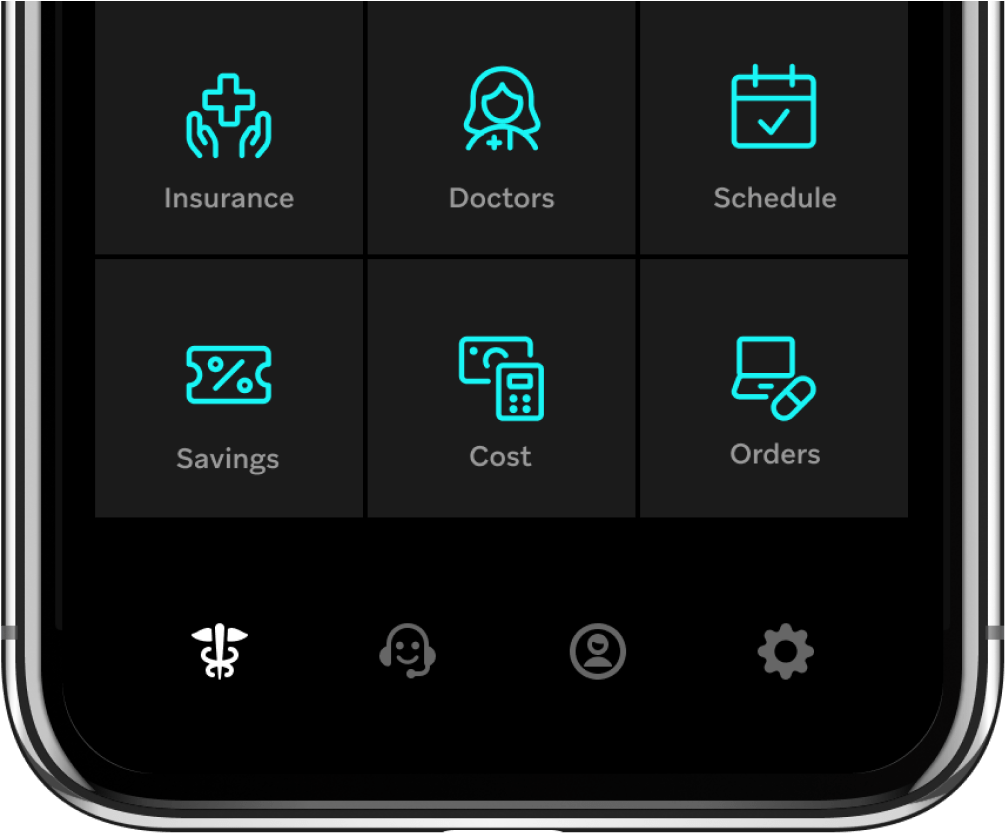 Cropped Iphone With Icons Showing - Iphone (1422x860), Png Download