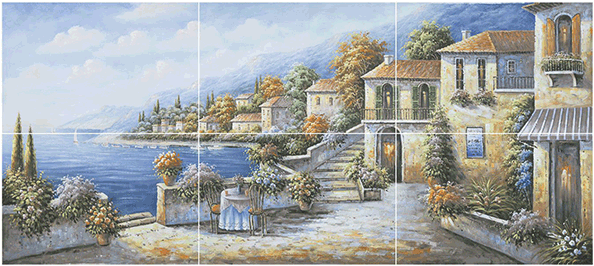 Landscape Painting - Ks-512 Kanvas Tablo 40x120 Cm (600x600), Png Download