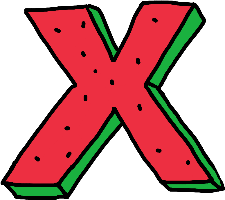 X Xxxtentacion Watermelon Fruit Of Oddfuture Alphabet - Fruit (1024x1024), Png Download