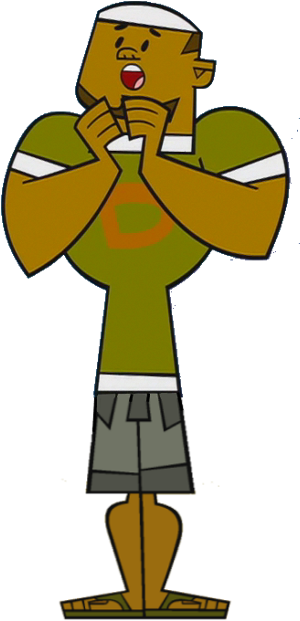 400px-djshocked - Total Drama Island Dj (400x664), Png Download