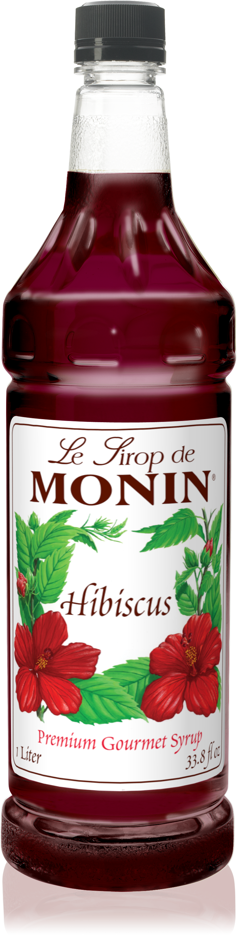 1l Hibiscus Syrup - Monin Hibiscus Syrup (784x3083), Png Download