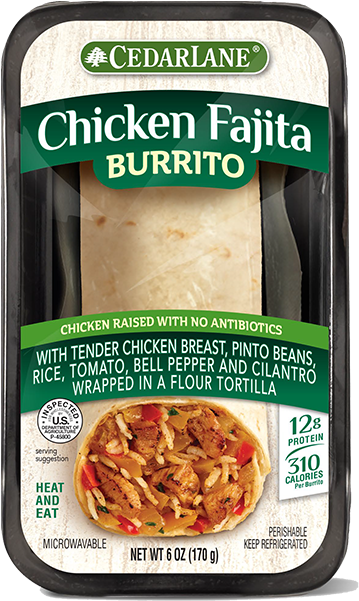 Nutrition Facts Heating & Ingredients - Burrito (800x600), Png Download