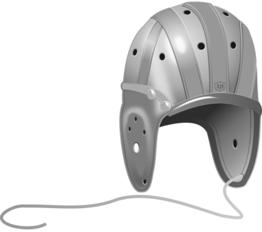 American Football Helmets American Football Protective - Leather Football Helmet Clipart (383x340), Png Download