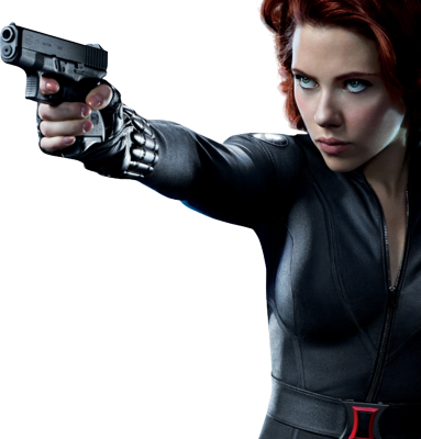 We - Scarlett Johansson Black Widow Hd (383x400), Png Download