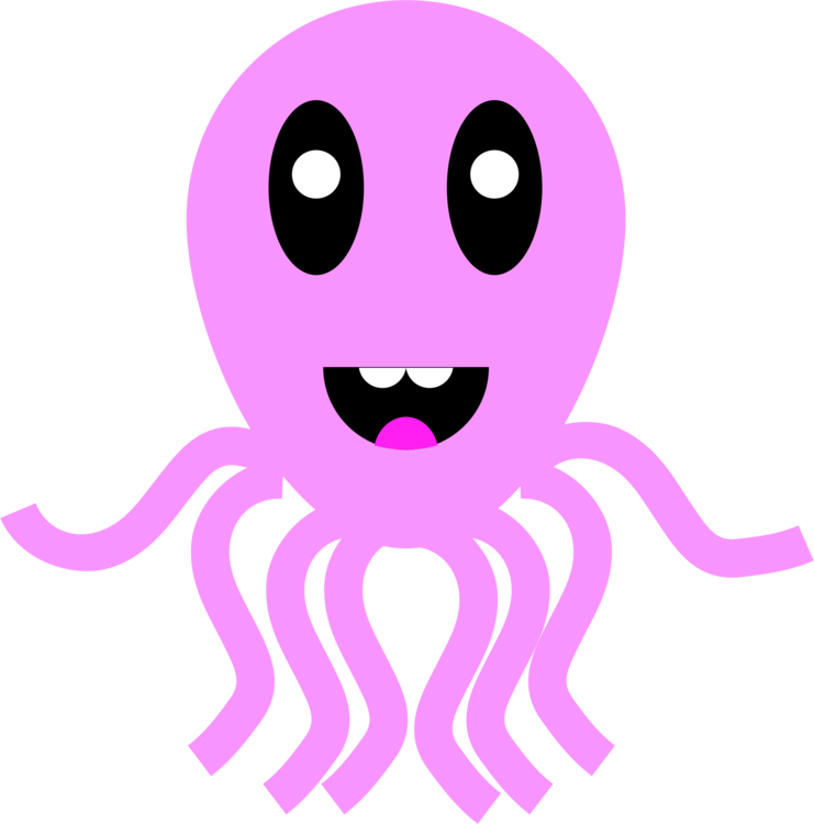 Octopus Squid Cephalopod Art Forms In Nature Smiley - Octopus (741x750), Png Download
