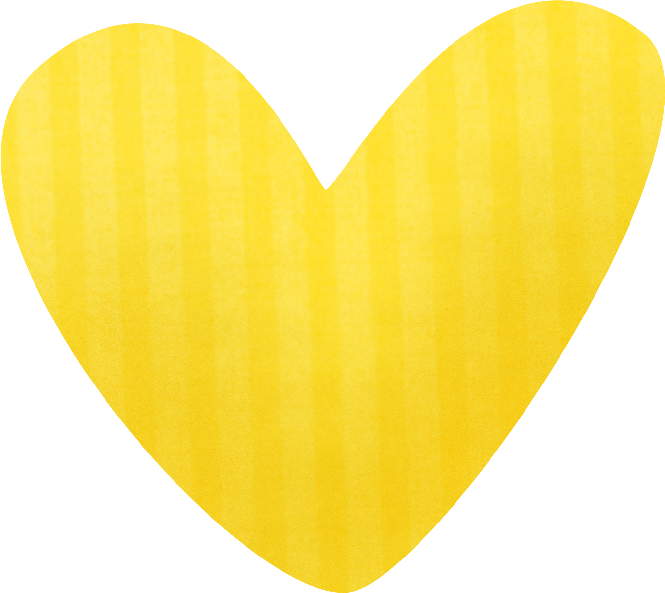 Blue Stripped Heart Clipart Yellow Stripped Heart Clipart - Clip Art (1375x1249), Png Download