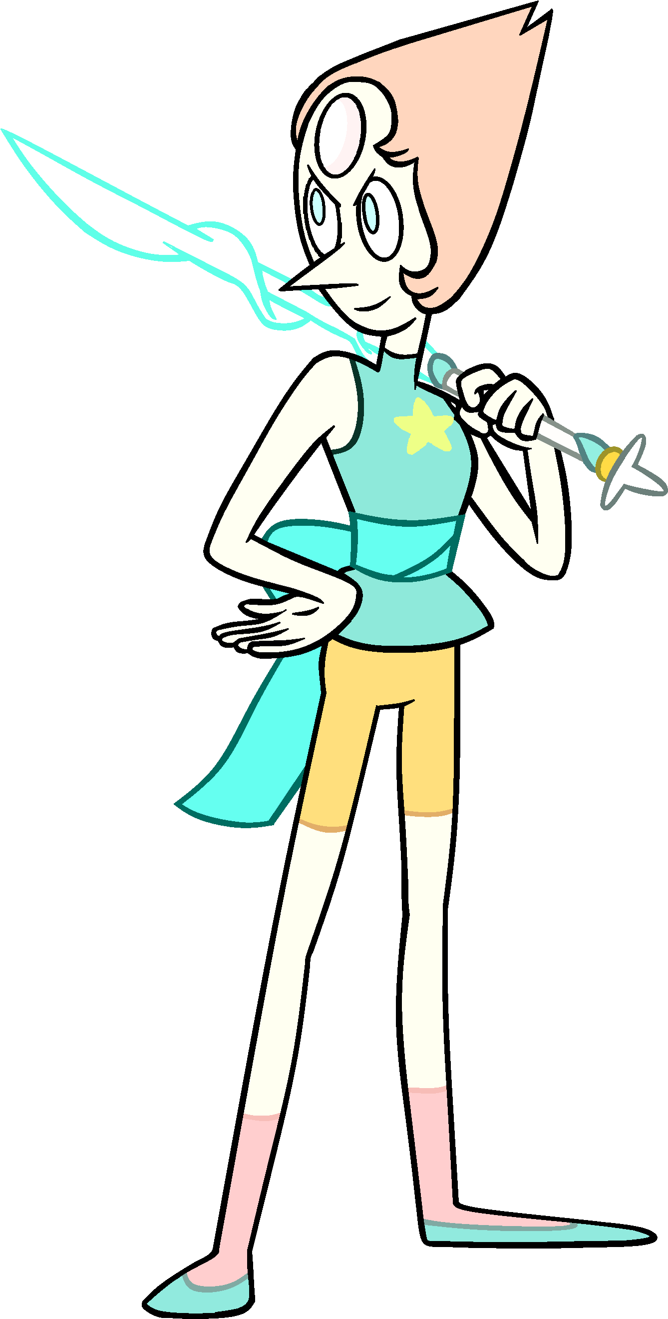Pearl Clipart Steven Universe - Pearl Steven Universe Character (1473x2809), Png Download