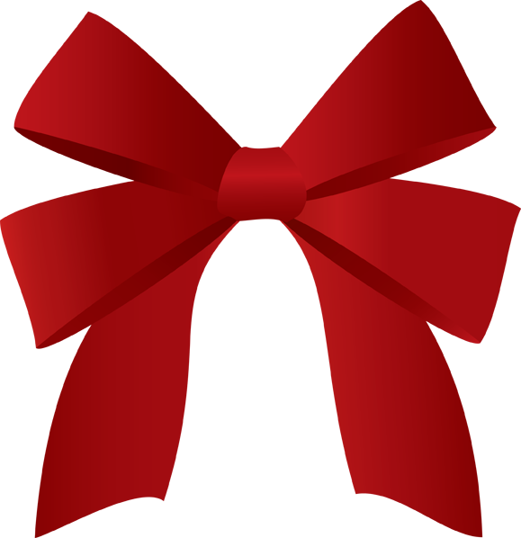 Red Bow Clipart Images Pictures - Red Christmas Bow Clipart (579x598), Png Download