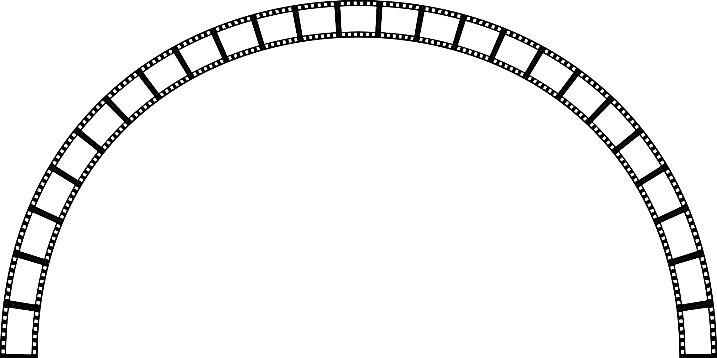 Big Image - Film Strip Circle Png (2284x1142), Png Download