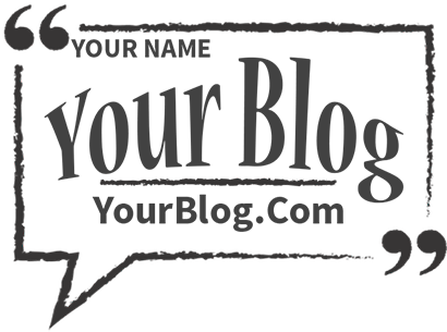 Blogger Retro Rectangle Psd Logo Template - Octagon (411x411), Png Download