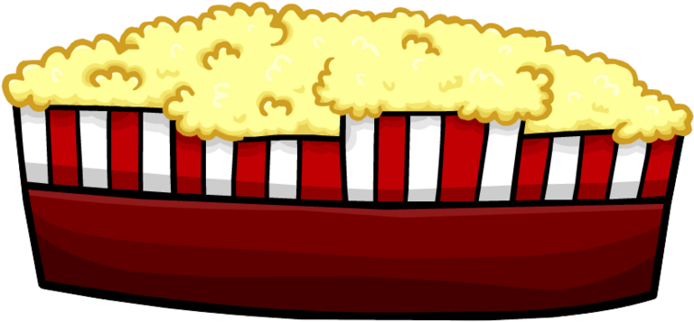 Popcorn Tray Icon - Club Penguin Popcorn (800x411), Png Download