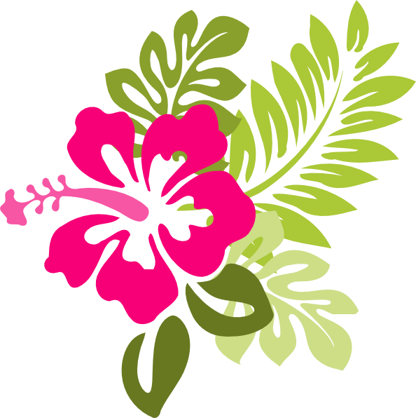 Hibiscus Clip Art, Clipart Png, Havaianas - Hibiscus Clip Art (594x596), Png Download