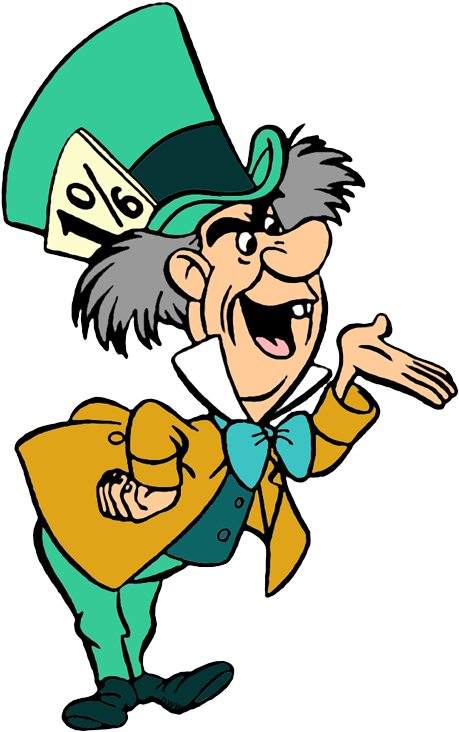 Alice In Wonderland Mad Hatter Png Mad Hatter Alice In Wonderland Characters Full Size Png Download Seekpng