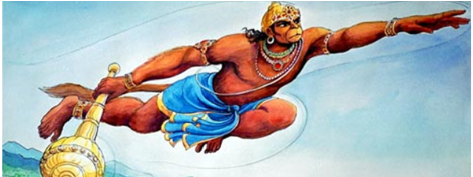 Leap Of Faith Hanuman (1400x350), Png Download