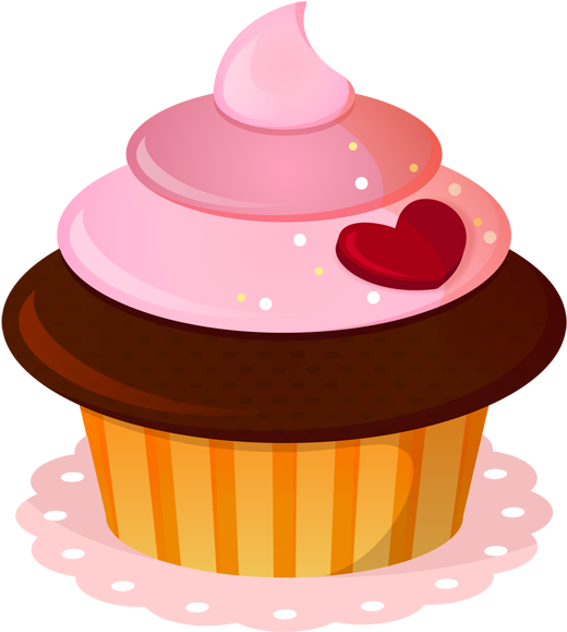 Yummy By Lovechocolates D Gf Mn Png - Cupcake Clipart (609x626), Png Download