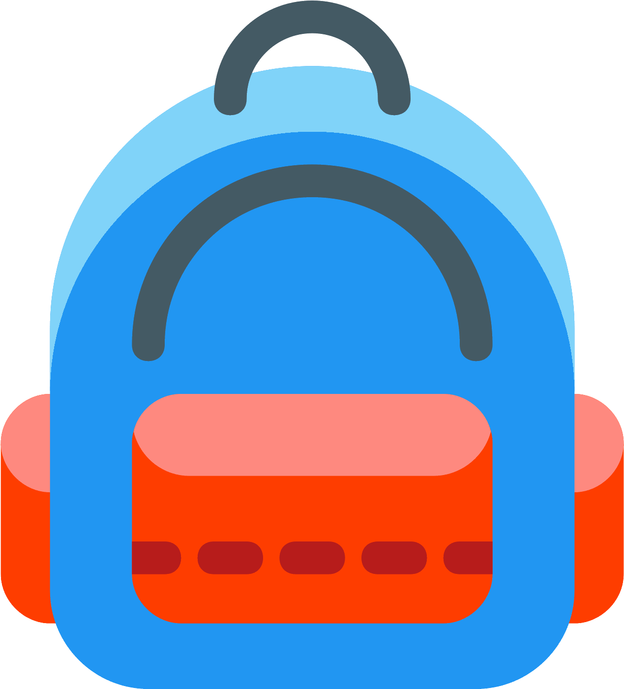 Backpack Emoji Png Vector Free Library - Pokemon Bag Icon (1600x1600), Png Download