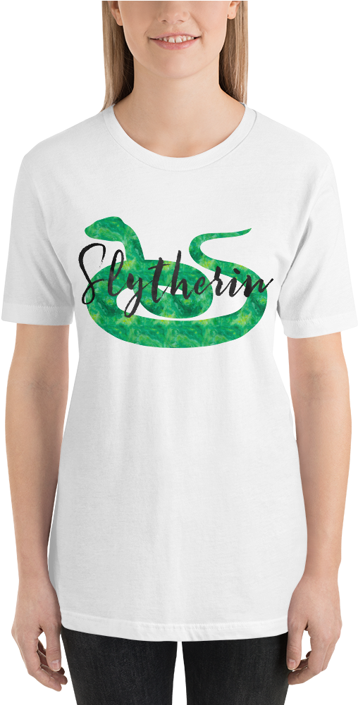Slytherin Hogwarts House Pride Unisex Short Sleeved - T-shirt (1000x1000), Png Download