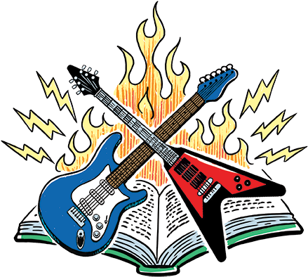 The Battle Of The Books Will Feature Two Books Facing - Summer Reading 2018 Libraries Rock (455x409), Png Download