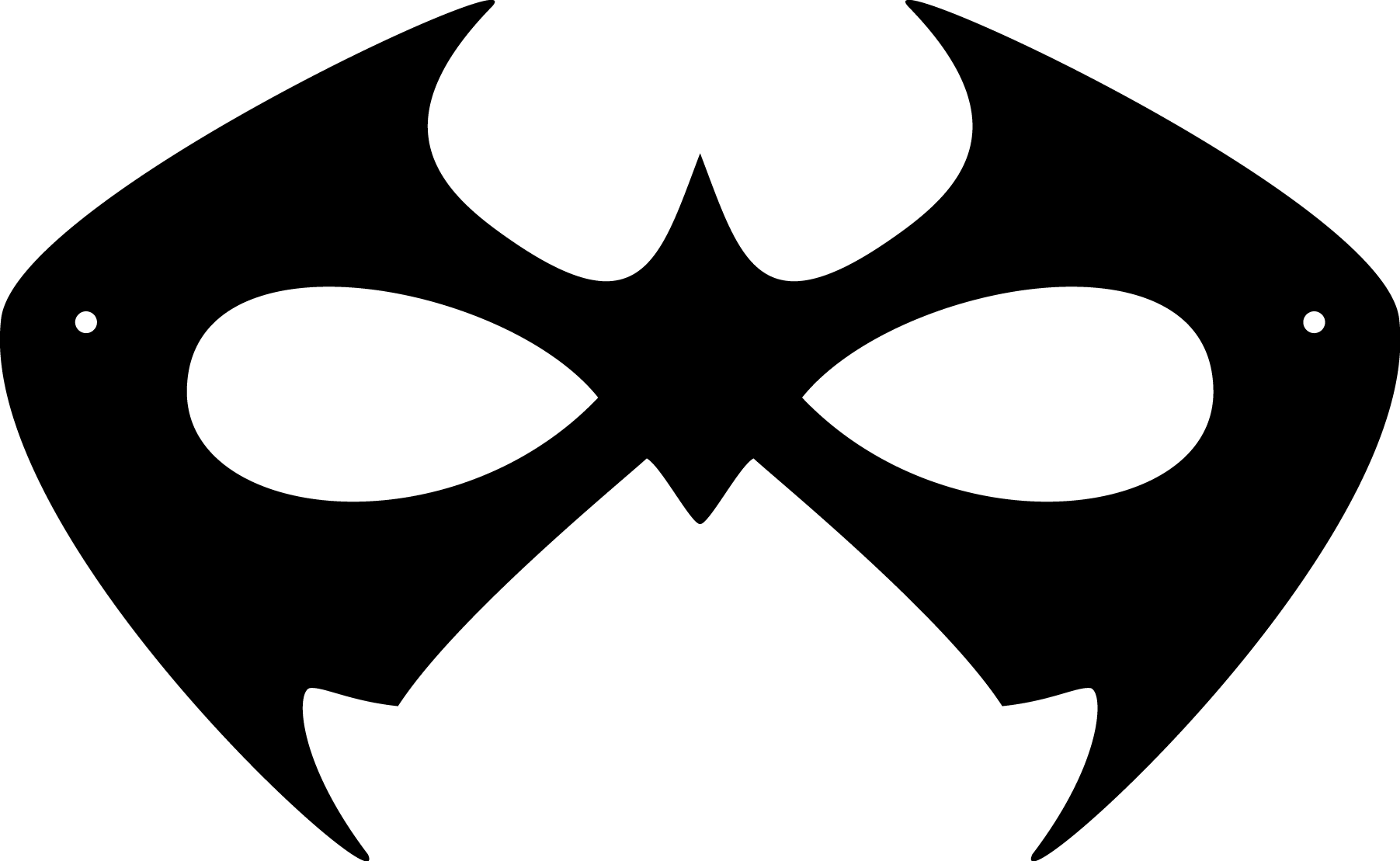 Image Transparent Printable Halloween Masks Pinterest - Robin Mask Template (1803x1109), Png Download