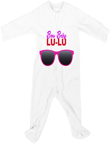 Boss Baby Girls Jumpsuit - Tongue (600x819), Png Download