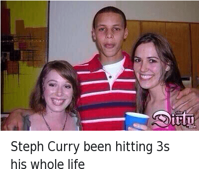Basketball, Life, And Nba - Steph Curry Hitting 3's On And Off (400x359), Png Download